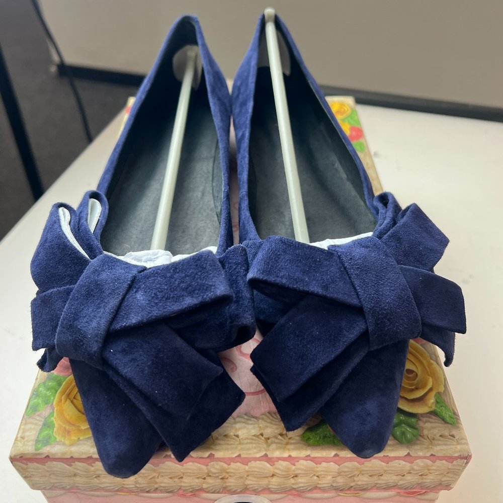 NIB Jeffery Campbell Navy Suede Flats